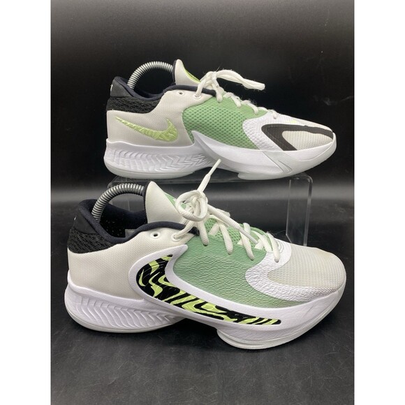 Nike Zoom Freak 4 Youth Size 7Y DQ0553-100 White Basketball Shoes Sneakers - Picture 1 of 8